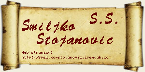 Smiljko Stojanović vizit kartica